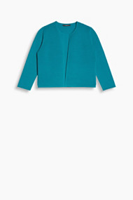 Esprit Stijlvolle, gebreide bolero met ribstructuur Teal Green for Women