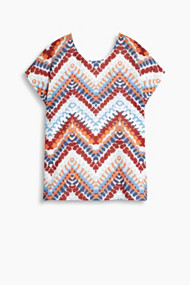 Esprit Soepel blouseachtig shirt, materiaalmix Off White for Women