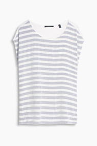 Esprit Blouseachtig shirt, soepele materiaalmix Light Blue for Women