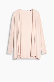 Esprit Open vest van crêpegaren met stretch Nude for Women