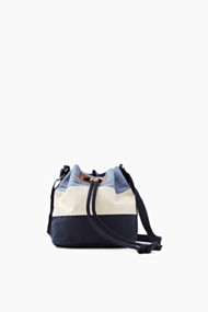 Esprit Bucket bag van katoen-canvas Blue for Women