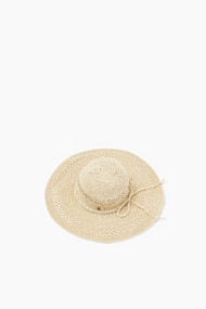 Esprit Gevlochten hoed met een strolook Cream Beige for Women