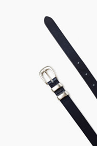 Esprit Smalle riem van buffelleer Navy for Women
