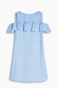 Esprit Jurk van zomers denim met cut-out Blue Light Washed for Women