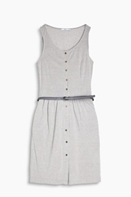 Esprit Luchtige jersey jurk met riem Light Grey for Women