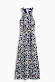 Esprit Chiffon maxi-jurk in haltermodel Navy for Women