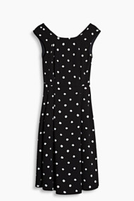 Esprit Soepele crêpe stretchjurk Black for Women