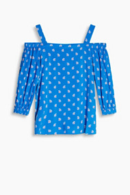 Esprit Soepele off-shoulder blouse Blue for Women
