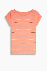 Esprit T-shirt van 100 % katoen Red Orange for Women