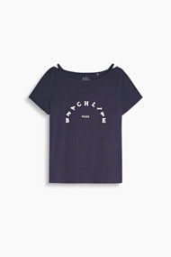 Esprit Shirt met 3D-print, 100% katoen Dark Blue for Women