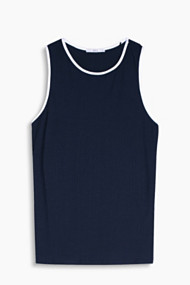 Esprit Soepel geribde top met stretch Dark Blue for Women