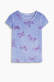 Esprit T-shirt met print van 100% katoen Blue for Women
