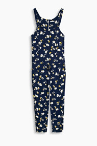 Esprit Soepele jumpsuit met print Navy for Women