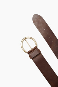 Esprit Brede heupriem van buffelleer Rust Brown for Women