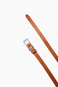 Esprit Smalle riem van hoogglanzend leer Rust Brown for Women