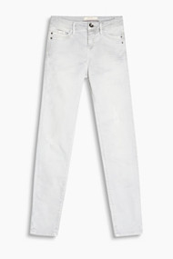 Esprit Coloured stretchjeans met used effecten Light Grey for Women