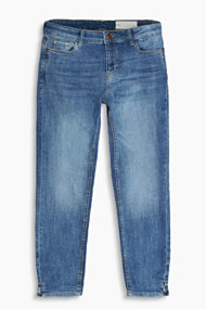 Esprit Cropped jeans garment-washed Blue Light Washed for Women