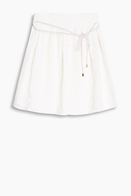 Esprit Wijd uitlopende rok van fijne kant Off White for Women
