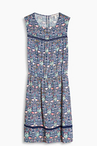 Esprit Soepele geweven jurk met millefleurs Ink for Women