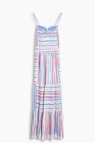 Esprit Maxi-jurk met multicoloured strepen, chiffon Off White for Women