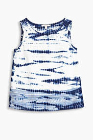 Esprit Geweven batiktop van 100% katoen Off White for Women