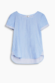 Esprit Doubleface blouse van 100% katoen Blue for Women