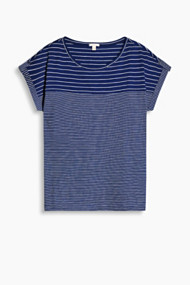 Esprit Gestreept boxy shirt, 100% katoen Ink for Women