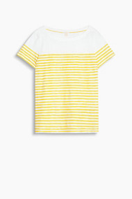Esprit Gestreept slub shirt, 100% katoen New Off White for Women