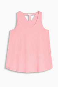 Esprit Top van slub jersey, 100% katoen Pink for Women