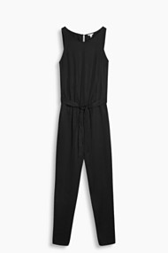 Esprit Soepele jumpsuit met strikkoord Black for Women