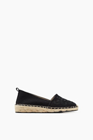 Esprit Espadrilles met stiksel en een touwzool Black for Women