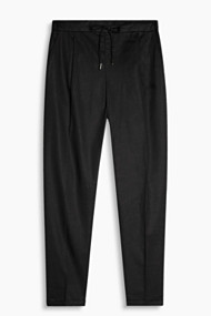 Esprit Luchtige broek met elastische band Black for Women
