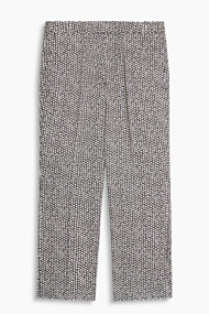 Esprit Printed stretchbroek, kick flare Black for Women