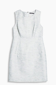 Esprit Kokerjurk met glinsterende structuur Light Turquoise for Women