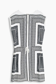 Esprit Soepele jurk met print en tunnelkoord Off White for Women