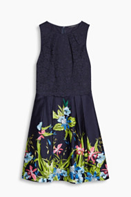 Esprit 2-in-1 jurk met kanten top Navy for Women