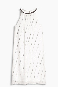 Esprit Jurk van een fijne zijdemix Off White for Women