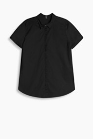Esprit Blouse van katoen-stretch met ruches Black for Women