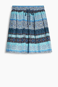 Esprit Soepele A-lijn rok met motiefprint Bright Blue for Women