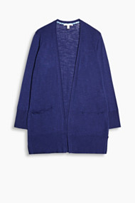 Esprit Fijngebreid vest van 100% katoen Ink for Women
