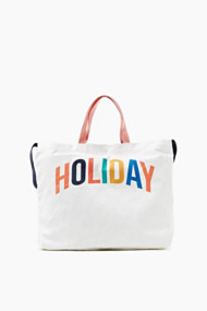 Esprit Printed tote bag van canvas Off White for Women