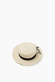 Esprit Boaterhoed met strolook Cream Beige for Women