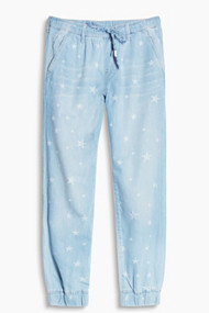 Esprit Cropped jeans in jogging style Blue Bleached for Women