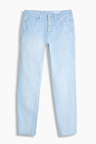 Esprit Stretchbroek met garment wash Light Blue Lavender for Women
