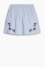 Esprit Rok met borduursels, 100% katoen Light Blue for Women