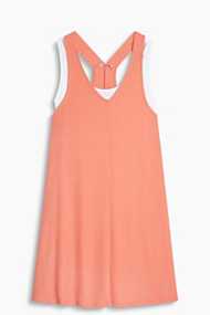 Esprit Jersey 2-in-1 jurk met laagjeslook Coral Orange for Women