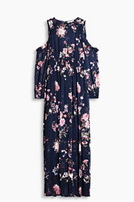 Esprit Maxi-jurk van gebloemd chiffon Navy for Women