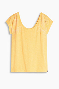 Printed T-shirt met hals Sunflower Yellow Women