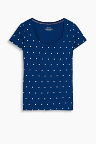 Esprit T-shirt met print van katoen-stretch Ink for Women
