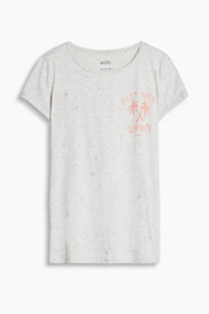 Esprit T-shirt met glitterprint Light Grey for Women